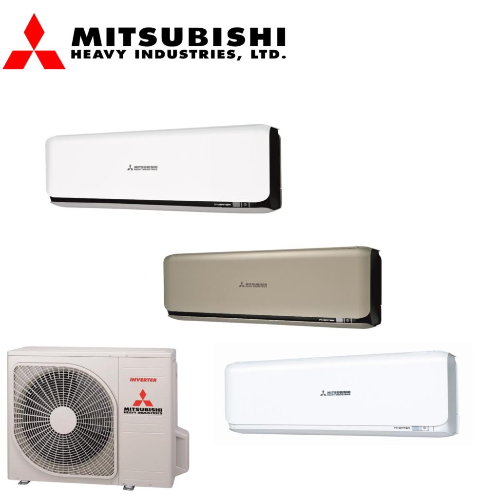 Mitsubishi Heavy airconditioning, drie binnen delen